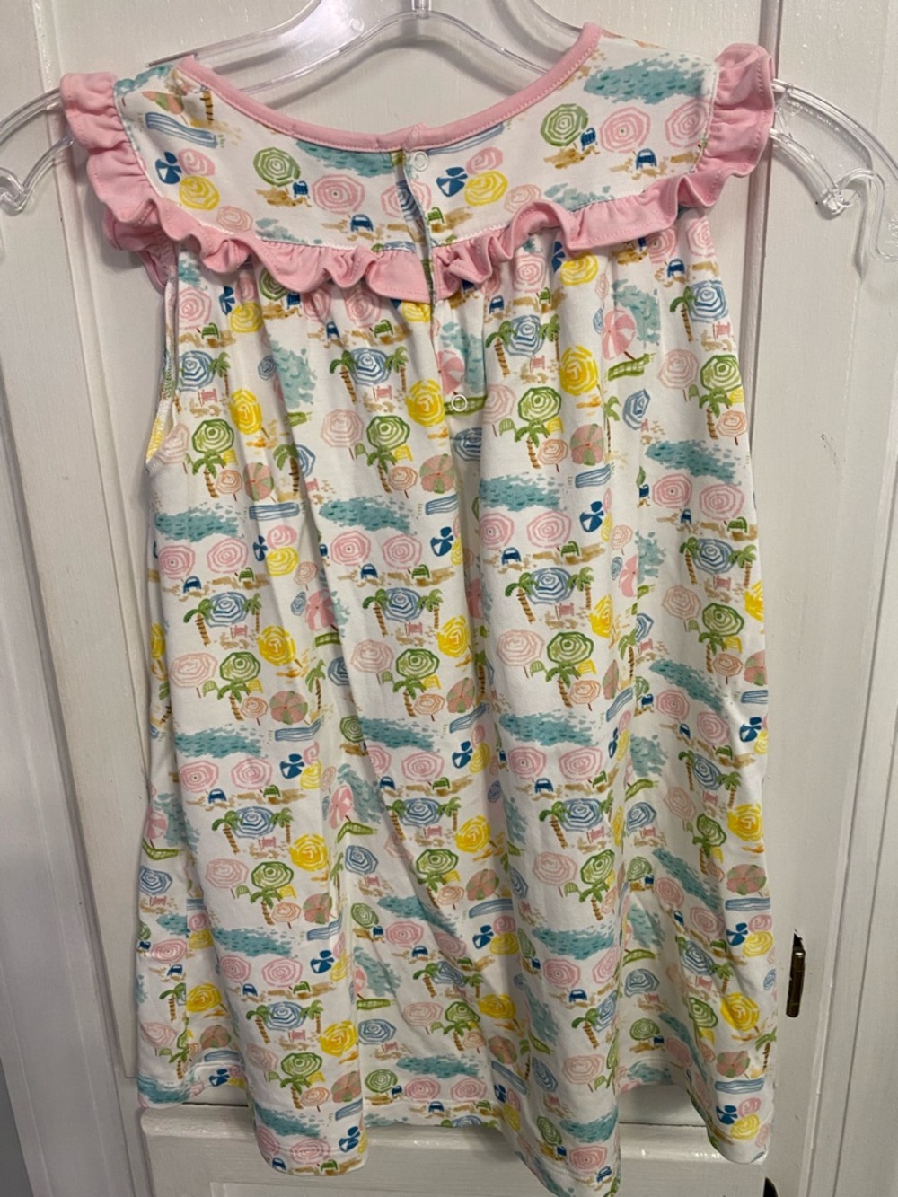 Girls Pastel Floral Ruffle Sundress - Picture 3 of 4